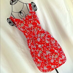 Jack Wills Floral Red Dress